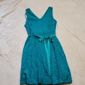 Lane Bryant size 18 dress Teal with lace